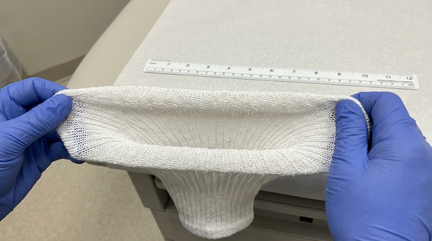 Physical demonstration of the 11-inch Halo-Stretch non-binding cuff